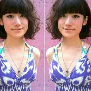 ミディアム カラー セミロング OKAMOTO SUSUMUのヘアスタイル