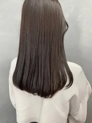 セミロング カラー 女性リピ90%🍨 🩷佐藤みずきのヘアスタイル