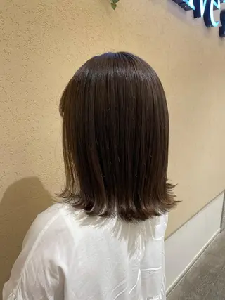 ミディアム カラー シャドールーツ美容師 篠原康太のヘアスタイル