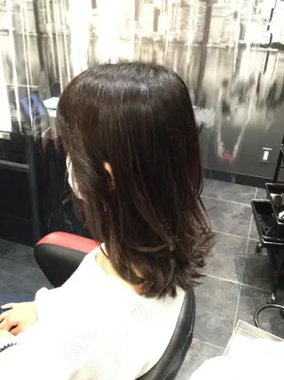 ミディアム カラー Annon プライベートサロンのヘアスタイル