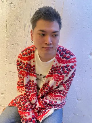 カラー メンズ hisano / ハイトーン･透明感のヘアスタイル