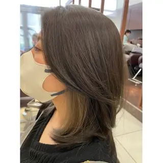 ミディアム カラー 『NIKA』大城 陽介(カラー得意✨)のヘアスタイル