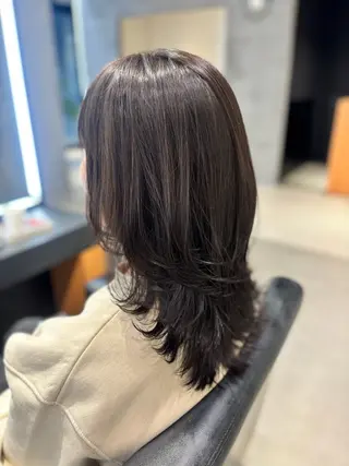 セミロング カラー RABU /髪質改善 伏見/ヘアケアサロンのヘアスタイル