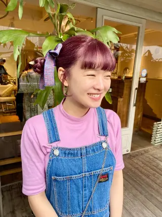 セミロング カラー BELLA阿部野 TOMOMIのヘアスタイル