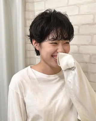 ショート パーマ abilita AZUSAのヘアスタイル