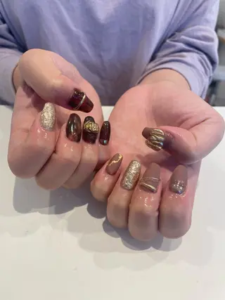 ネイル 束感まつ毛/ネイル/ LED♥KIRARAのマツエク・マツパデザイン