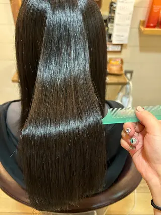 セミロング な おのヘアスタイル