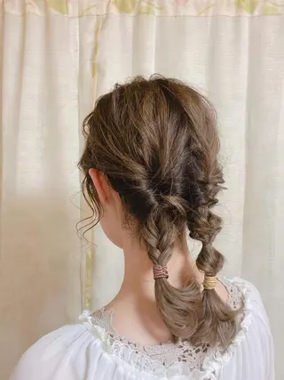 セミロング 🌷名駅／髪質改善 ヘアセット/モネ🌷のヘアスタイル