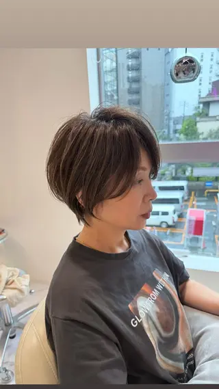 ショート カラー 🌟TOSHI/透明 感カラー/ショートのヘアスタイル