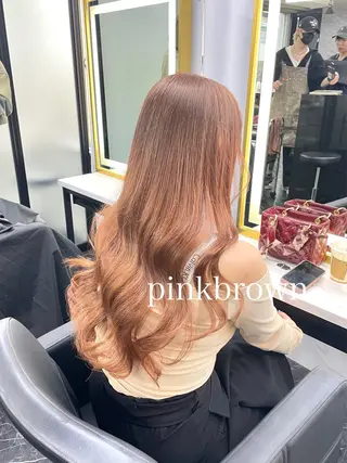 ロング カラー エクステ🩵ブリーチ 韓国ヘア🩵KAEのヘアスタイル