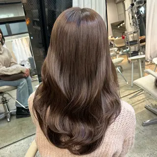 ミディアム カラー ANLY.meijijingumae所属・暗髪カラー/ 透明感カラー/真菜のヘアスタイル