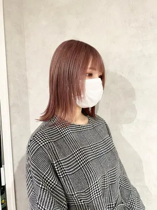 ミディアム カラー ダブルカラー ブリーチ/kaitoのヘアスタイル