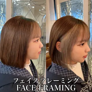 ショート カラー 四日市/縮毛矯正/ ダメージレスカラーのヘアスタイル