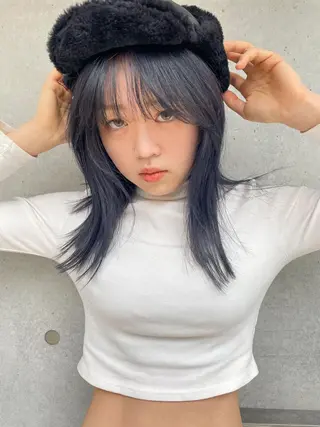 セミロング nessヤマサキ リュウタのヘアスタイル