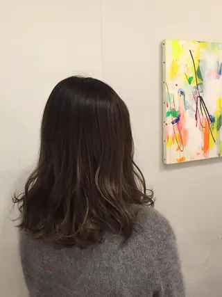 ミディアム カラー 💘透明感カラー💘 沖本 将宏のヘアスタイル