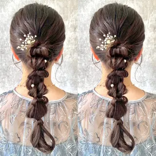 ロング ヘアアレンジ ヘアメ🎀推しカラー 🥣横浜/しほ🧸のその他イメージ