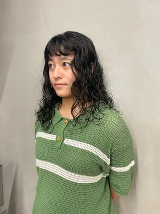 パーマ 佐伯 和佳のヘアスタイル