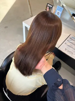 セミロング 韓国風顔まわり/ベー ジュ/マツエク♡美咲のマツエク・マツパデザイン