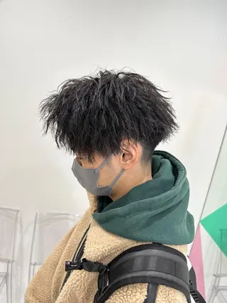 ショート カラー パーマ メンズ 【メンズサロン】 BLUCK 横浜のヘアスタイル