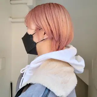 ショート 🇰🇷透明感×ハイ トーン🌟tomoのヘアスタイル