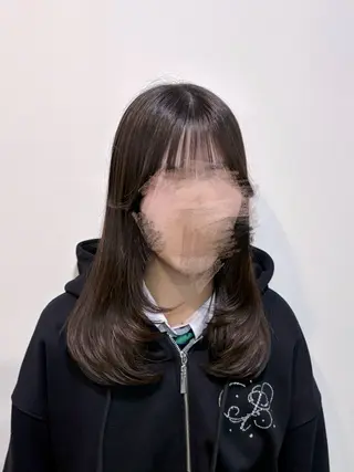 ミディアム 瀬田/韓国レイヤー/ トレンドヘア石田亜弥のヘアスタイル