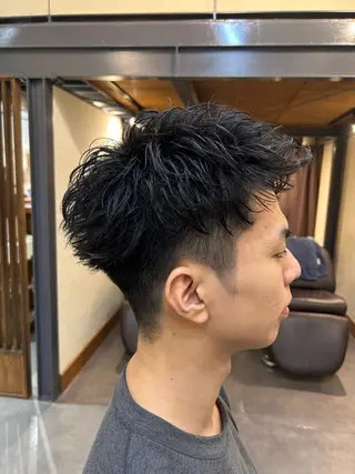 パーマ メンズ メンズ特化美容師 岩田拓海のヘアスタイル