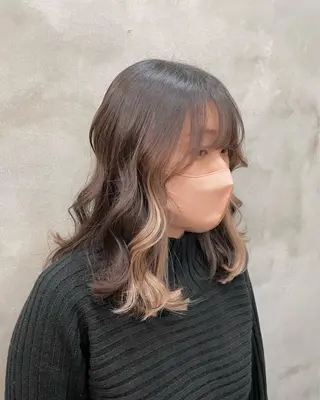 ミディアム ヘアアレンジ 【ピンク/韓国ヘア/ ヘアセット】亜海のヘアスタイル