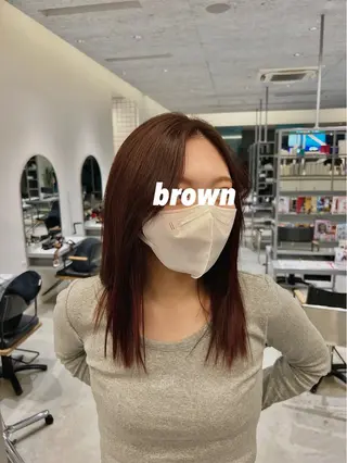 ミディアム カラー 𝑬𝑰𝑲𝑰/ 金沢駅西口店のヘアスタイル