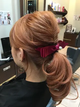 ショート ミディアム セミロング ロング カラー パーマ ヘアアレンジ MODEK's阿倍野 伊藤サダキのヘアスタイル