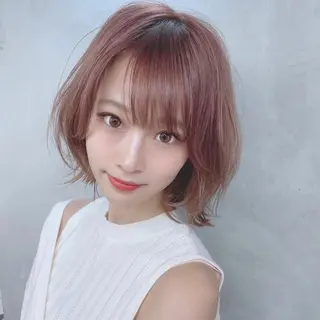 ミディアム カラー パーマ ヘアアレンジ 【公式】amble luxe池袋東口🩷のヘアスタイル