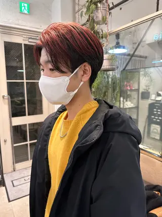 カラー メンズ REINA☁️透明感 カラー/ぷつっと♡のヘアスタイル