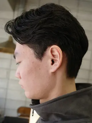 ショート メンズ パーマ/メンズ/ 鮫島竜海のヘアスタイル