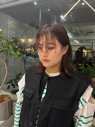 ミディアム パーマ IT’s所属・韓国好き🇰🇷 美容師MIKUのヘアスタイル