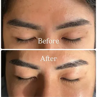 メンズ アイブロウ フェザーパーマ🌙 毛流れ yuzukiのヘアスタイル