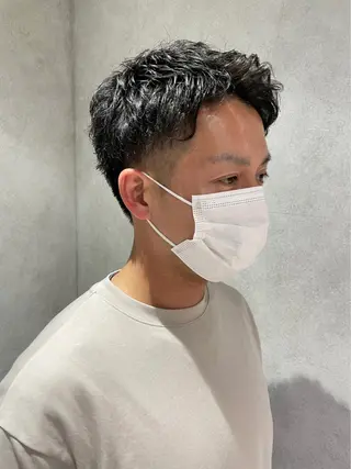 メンズ yumemiレイヤー ‎✴︎ 透明感カラーのヘアスタイル