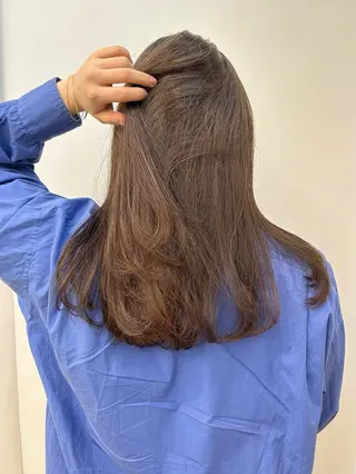 ミディアム 似合わせ/ベージュ /レイヤー/りほ🤍のヘアスタイル