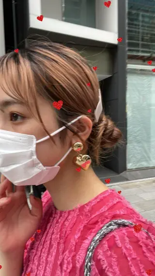 ミディアム ヘアアレンジ 【柔らか透明感✨/ 似合せ前髪】大石葉月のヘアスタイル