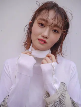 ミディアム nessヤマサキ リュウタのヘアスタイル