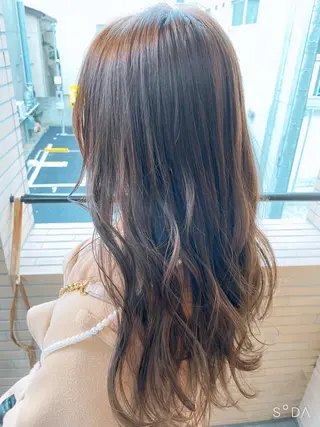 ロング カラー こすげひろと カラー講師のヘアスタイル