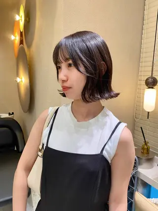 ショート カラー 🌼ボブ.暖色 🌼浅井 遥のヘアスタイル