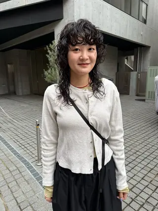 ミディアム パーマ パーマ/透明感カラー /ボブ/吉田一生のヘアスタイル