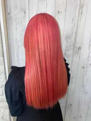 ロング ゆぴ☾‪/推しカラー /ハイトーンのヘアスタイル