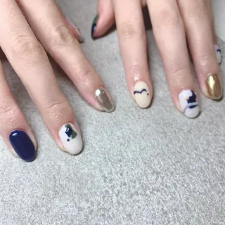 カラー ネイル Cozy_ ilumのネイルデザイン