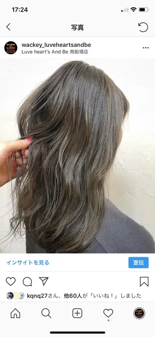 ミディアム カラー luve heart's And Be  minamisemba所属・脇坂 佳世の眉毛・アイブロウイメージ