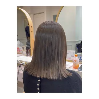 ミディアム カラー 長島 美織のヘアスタイル