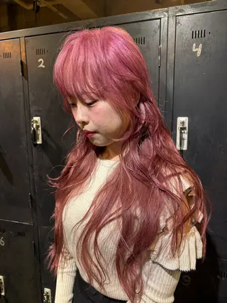 ロング ブリーチ/ハイトーン /心斎橋/カノンのヘアスタイル