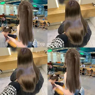 ロング カラー 韓国🇰🇷透明感 ERIのヘアスタイル