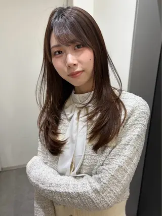 ロング カラー 🩰ピンクベージュ 💞midori💞のヘアスタイル