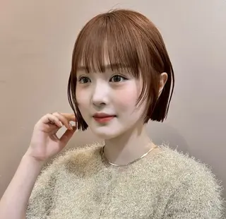 ショート カラー 巻ける縮毛矯正/ボブ 小顔カット大和田拓夢のヘアスタイル