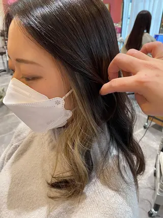 セミロング カラー LaBless梅田 🎀坂本リオのヘアスタイル